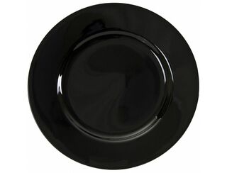 Black Charger Plates