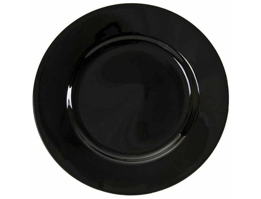 Black Charger Plates