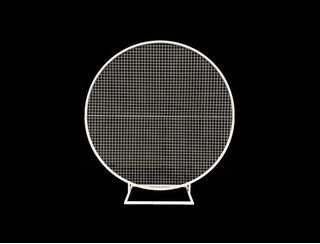 Round Mesh Wall - White