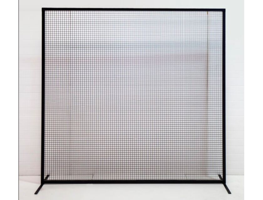 Black Mesh Wall - 2m Width