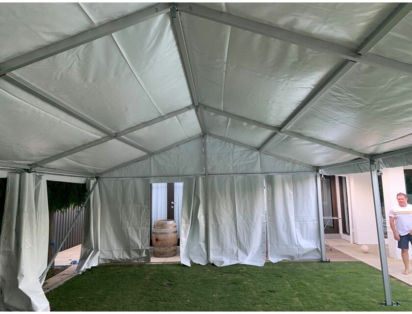 White Roof Pavilion - 6m x 24m - 6m x 24m