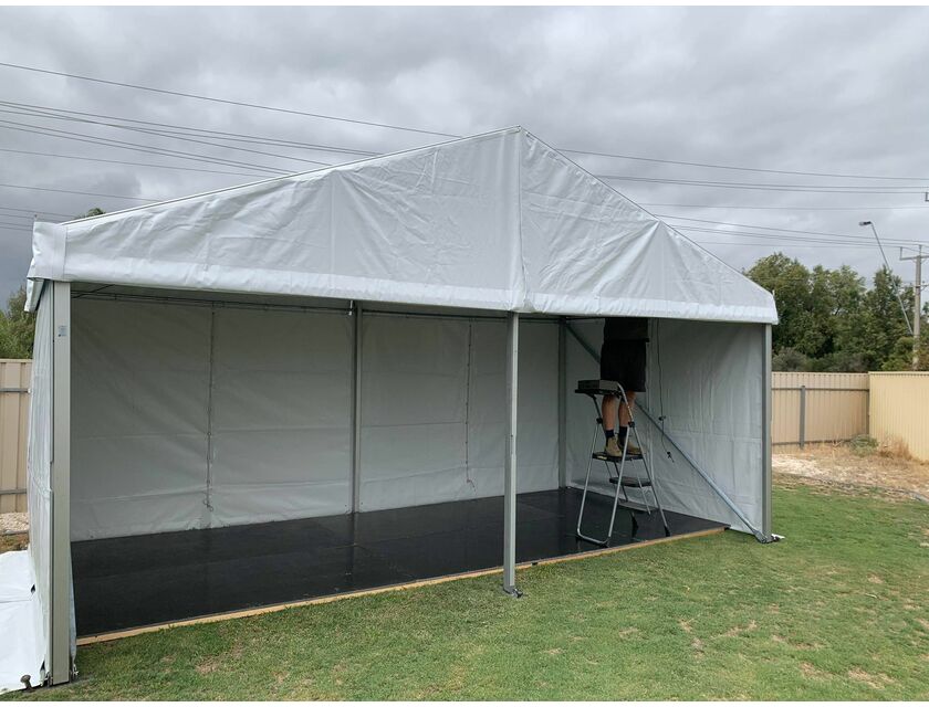 White Roof Pavilion - 6m x 24m - 6m x 24m