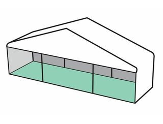 White Roof Pavilion - 10m x 3m