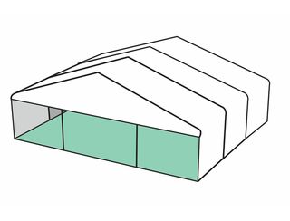 White Roof Pavilion - 10m x 9m - 10m x 9m