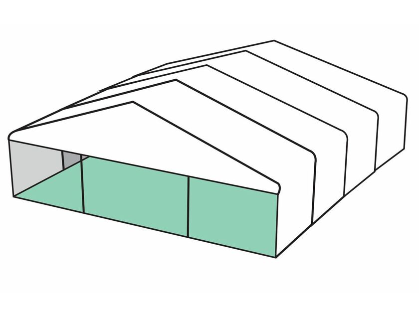 White Roof Pavilion - 10m x 12m - 10m x 12m