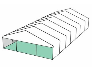 White Roof Pavilion - 10m x 21m - 10 x 21