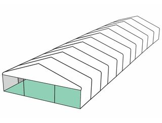 White Roof Pavilion - 10m x 33m