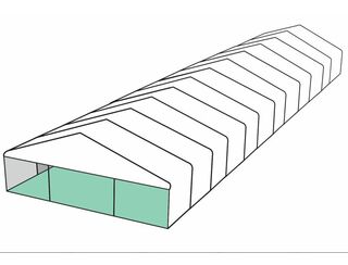 White Roof Pavilion - 10m x 36m