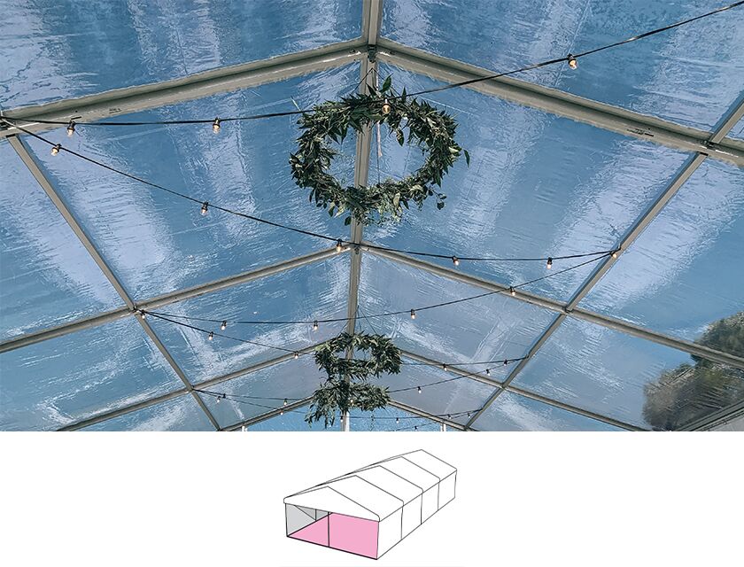 Clear Roof Pavilion - 6m x 12m