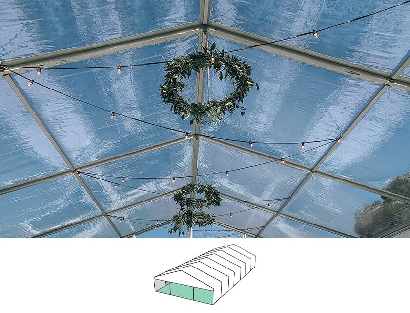 Clear Roof Pavilion - 10m x 21m