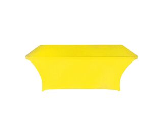 Lycra 6ft Trestle Table Cover - Yellow