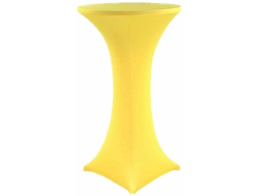 Lycra Bar Table Cover - Yellow