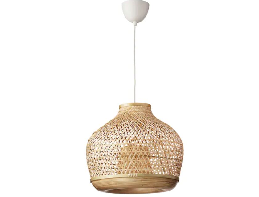 Round rattan chandelier discount