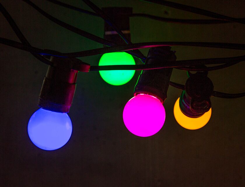 Festoon Strand - 50m - Coloured Globes