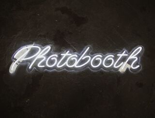 Photobooth - Neon Sign - White