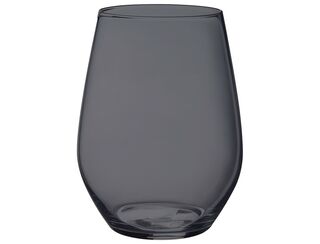 Black Stemless Wine Glass -  Large
