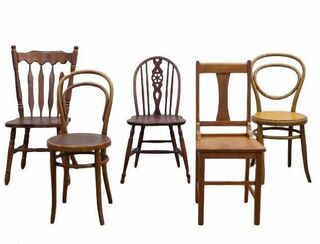 Eclectic Wooden Chairs - mixed