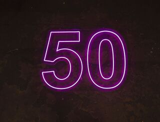 50 - Neon Sign - Hot Pink