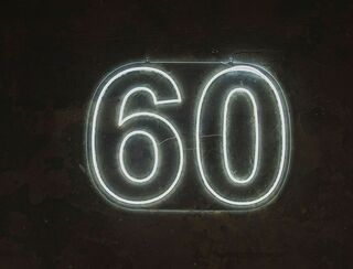 60 - Neon Sign - White