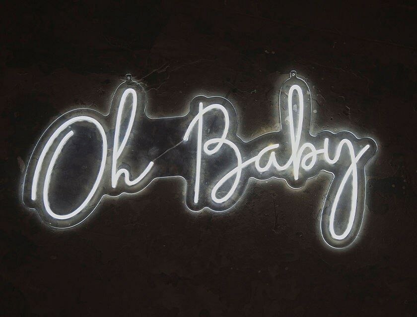 Neon light white deals