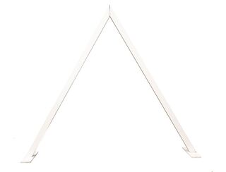 Triangle Wooden Arbour - White