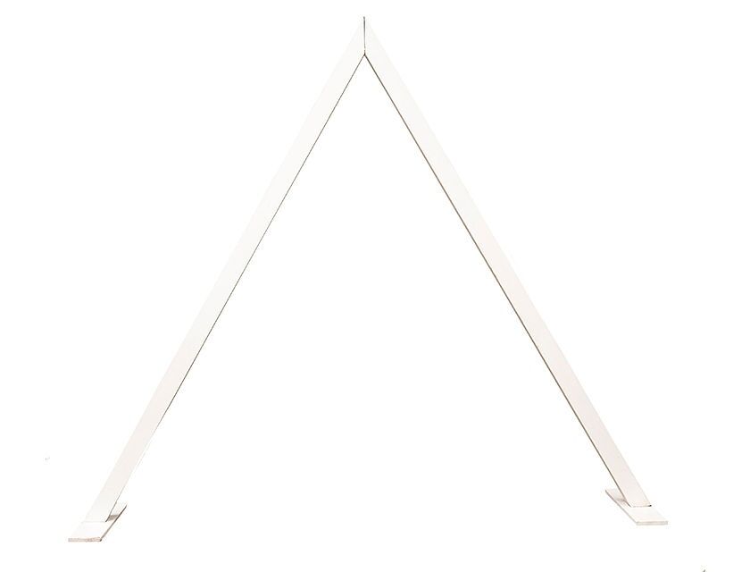 Triangle Wooden Arbour - White