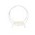 Double Ring Cake Stand White