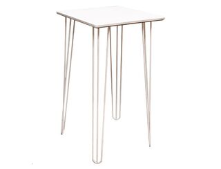 Hairpin Bar Table White