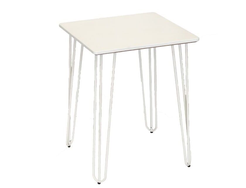 Hairpin Cafe Table - White