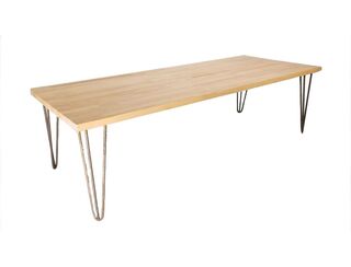 Hairpin Long Coffee Table - Black Legs