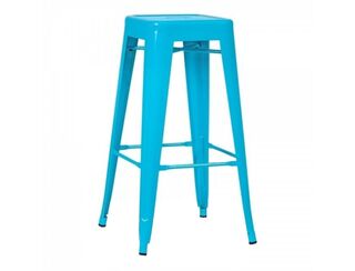 Tolix Stool - Light Blue