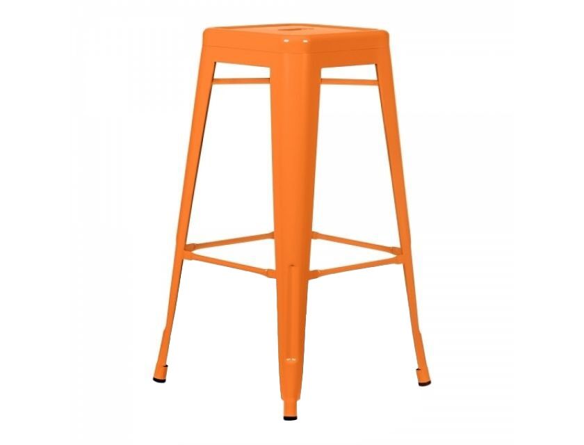 Tolix Stool - Orange