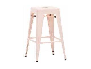 Tolix Stool - Pastel Pink