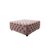 Plush Dusty Rose Velvet Ottoman