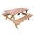 Picnic Pallet Table with Umbrella