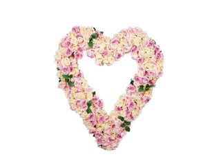 Giant Floral Heart - Soft Pink