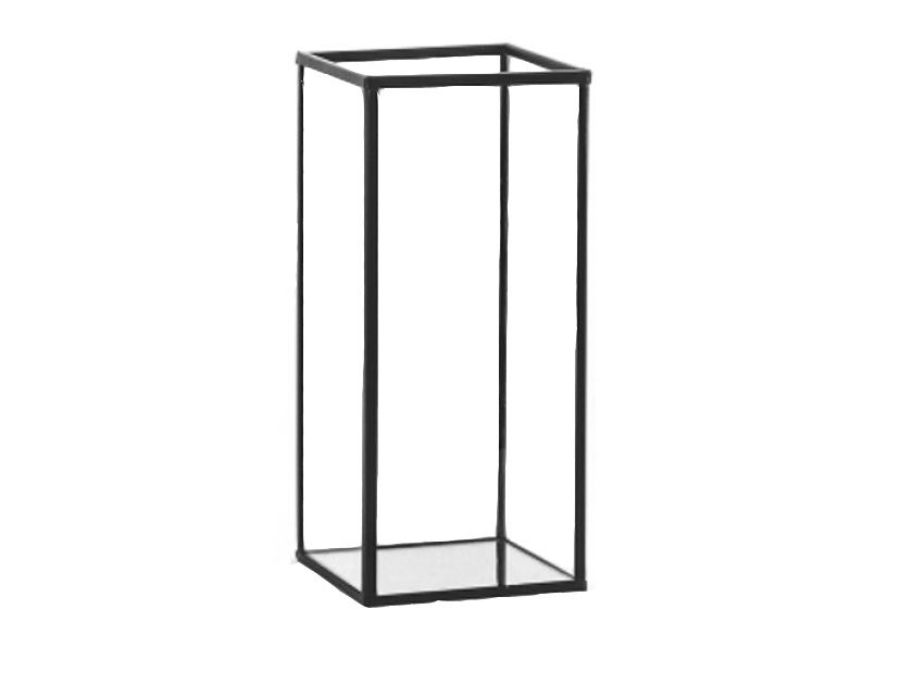 Black Framed Glass Candle Box Tall - Large (22cm)