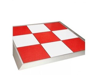 Red & White Tile Dancefloor 4.8M X 4.8M