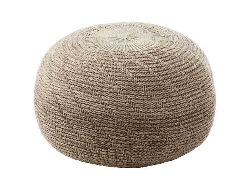 Beige Ottoman Pouf