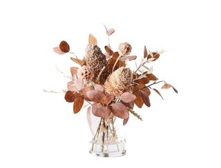 Dried Banksia Acorn Mix 36cm - Rust