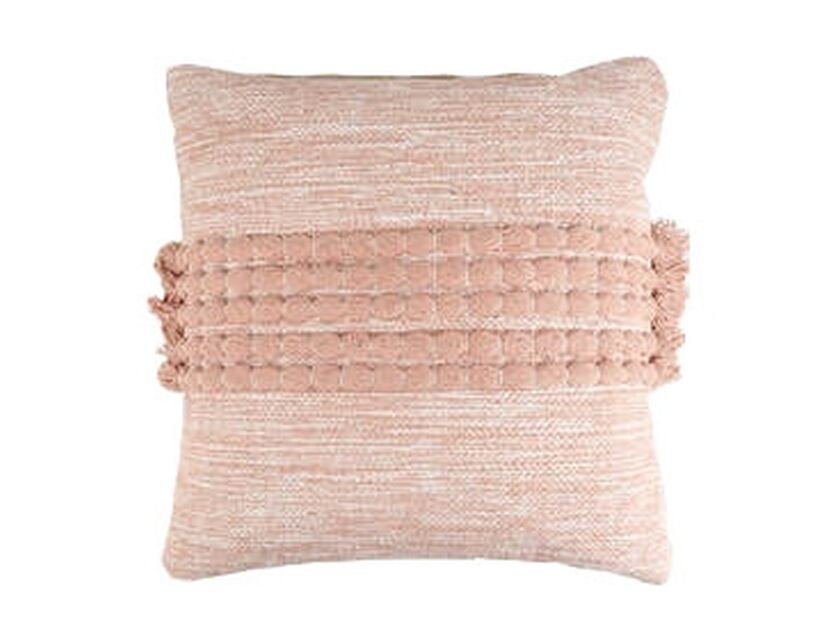 Pink Embroidered Cushion