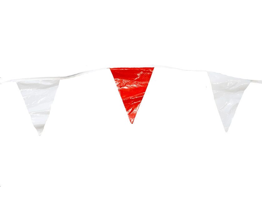 Bunting 50m - Red & White