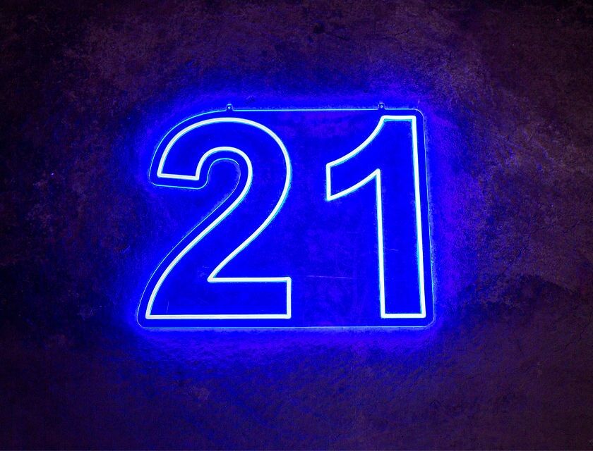 21 - Neon Sign - Blue