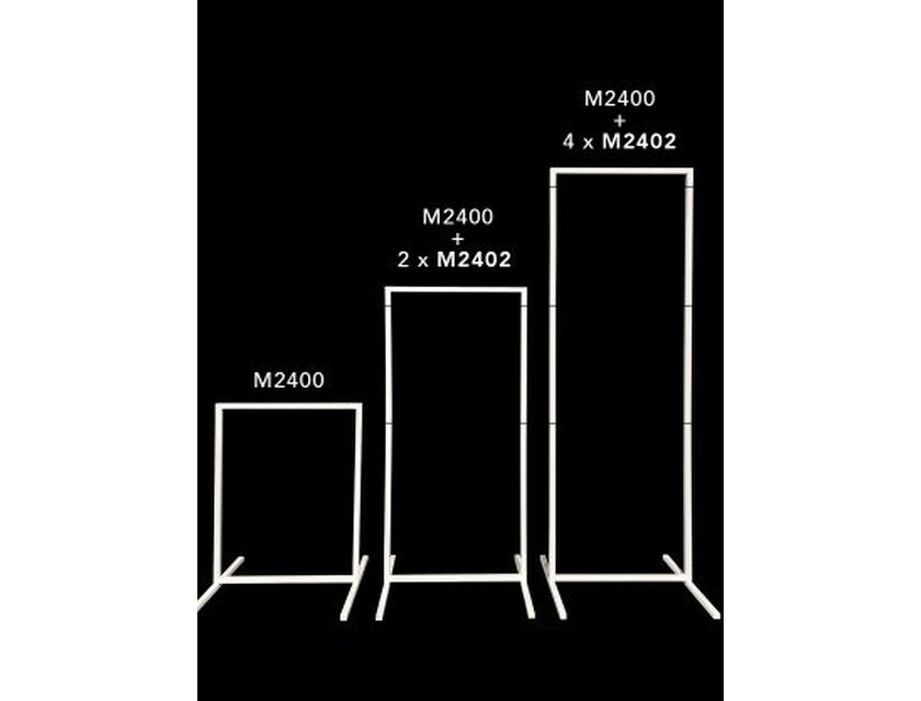 Square Panel Signage Frame - White