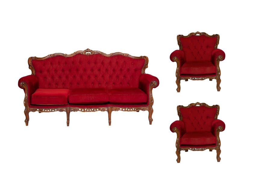 Vintage Lounge Set - Colonial Red