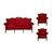 Vintage Lounge Set - Colonial Red