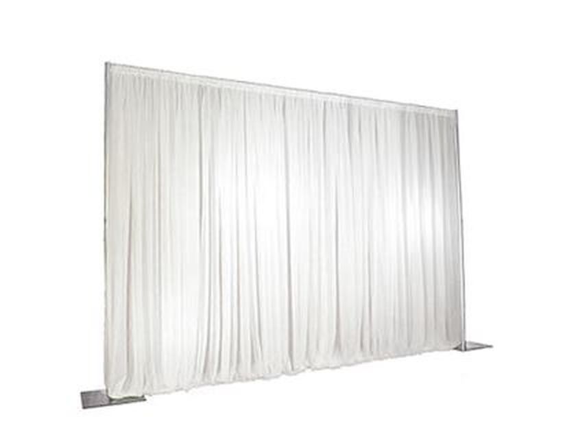 Large Drape System - White 5m x 5m