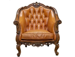 Vintage Leather Lounge Arm Chair