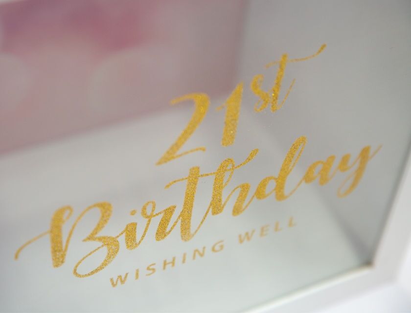 21st Clear Acrylic Wishing Well