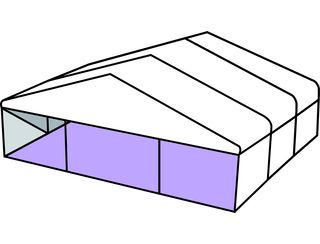 White Roof Pavilion - 12m x 9m